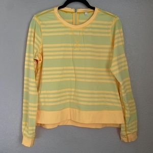 LULULEMON Run Warm Up Crew Long Sleeve Mellow Yellow bright size 10